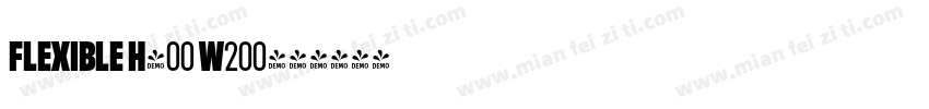 Flexible H400 W200字体转换